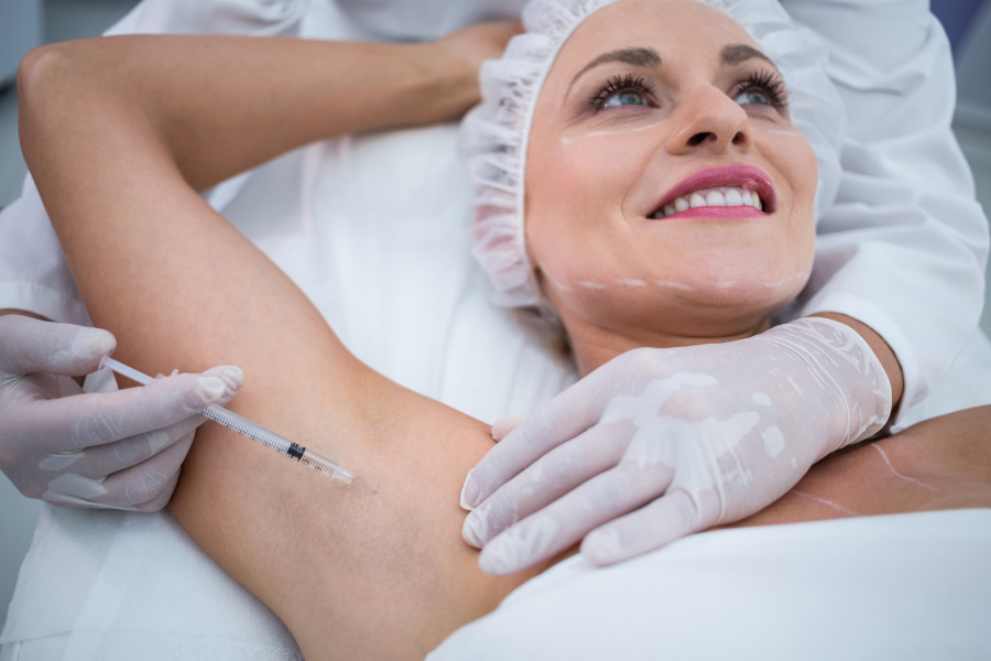 Treatment for hyperhidrosis underarms